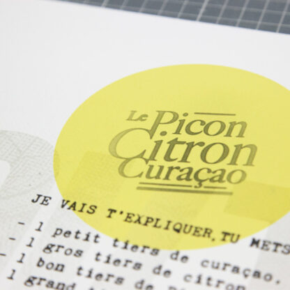 "le Picon, Citron, Curaçao" affiche Marcel Pagnol par Matk